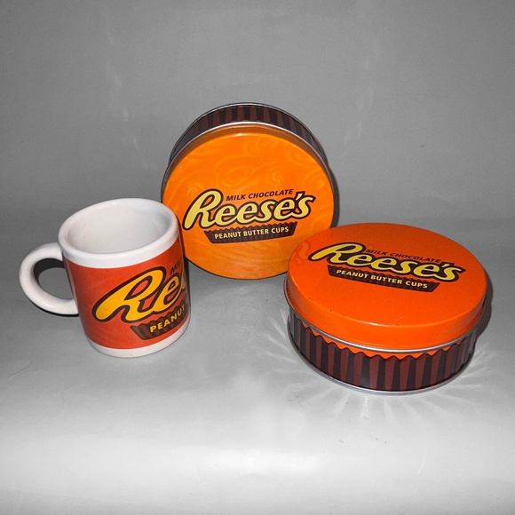 Reeses Peanut Butter Cups Tins & Mini Mug - Picture 1 of 14